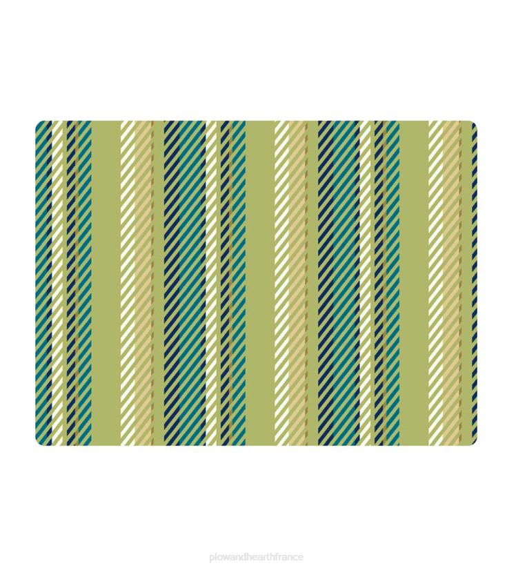 Plow & Hearth tapis et nattes tapis de chaise rayé - bleu 0BNZ1834