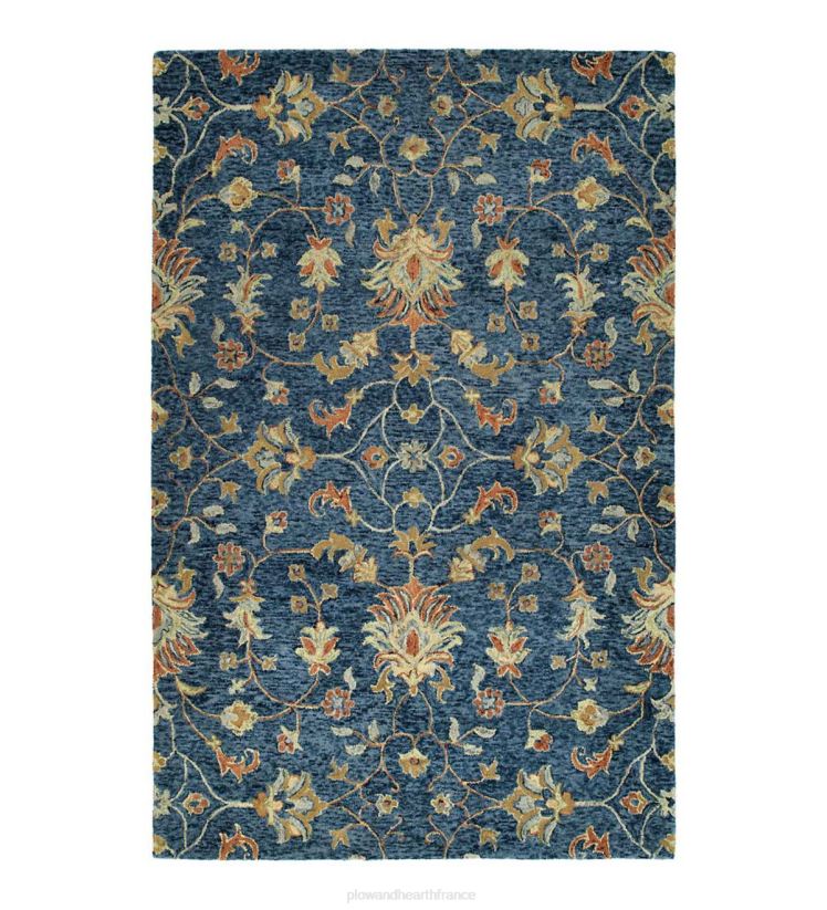 Plow & Hearth tapis et nattes tapis en laine denim carmona 0BNZ1813