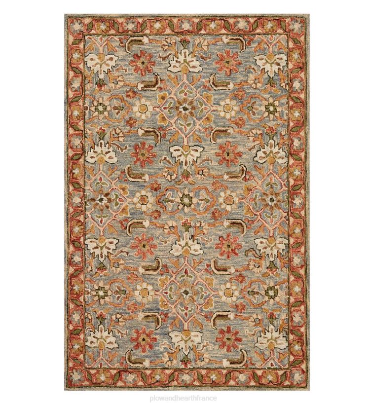 Plow & Hearth tapis et nattes tapis en laine à fleurs kensington 0BNZ1820