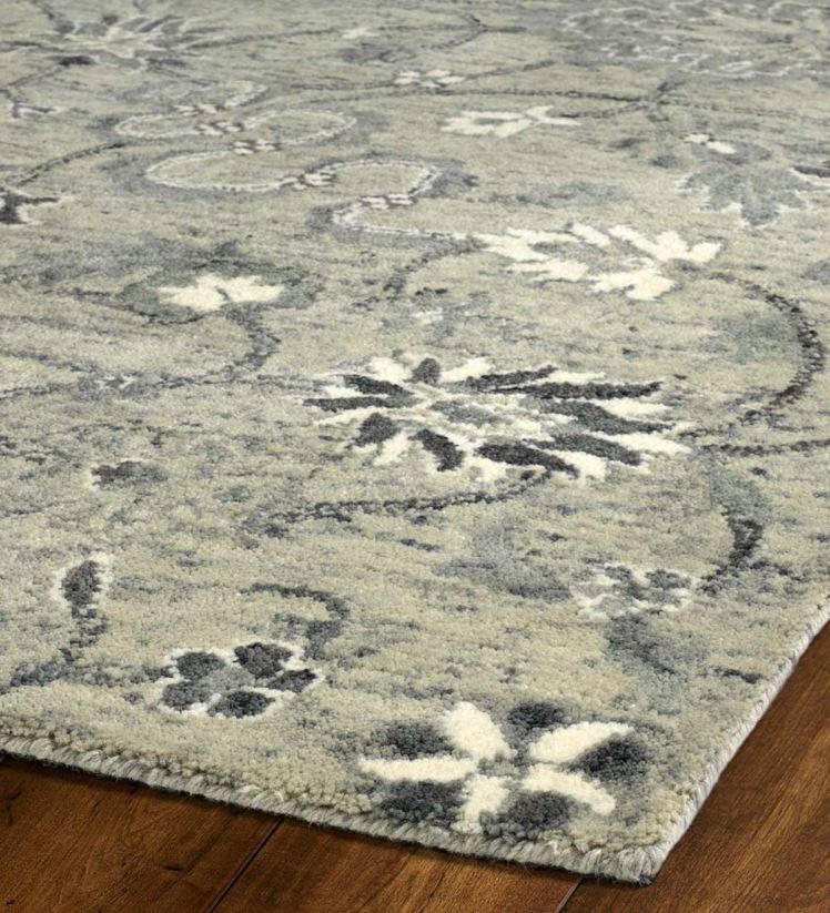 Plow & Hearth tapis et nattes tapis en laine gris carmona 0BNZ1863