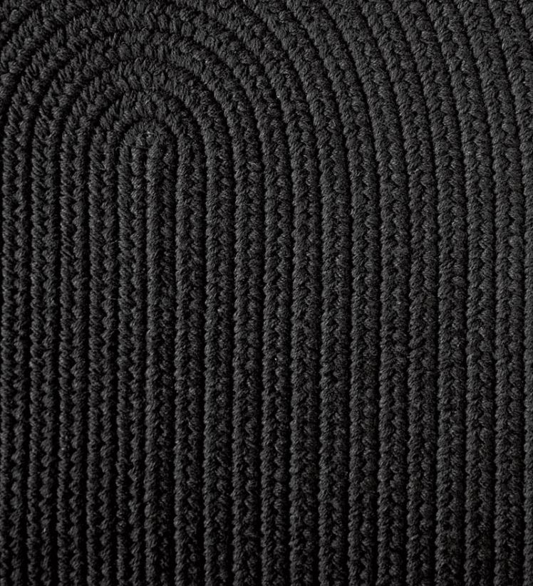 Plow & Hearth tapis et nattes tapis ovales tressés en laine bleue, fabriqués aux États-Unis 0BNZ1770