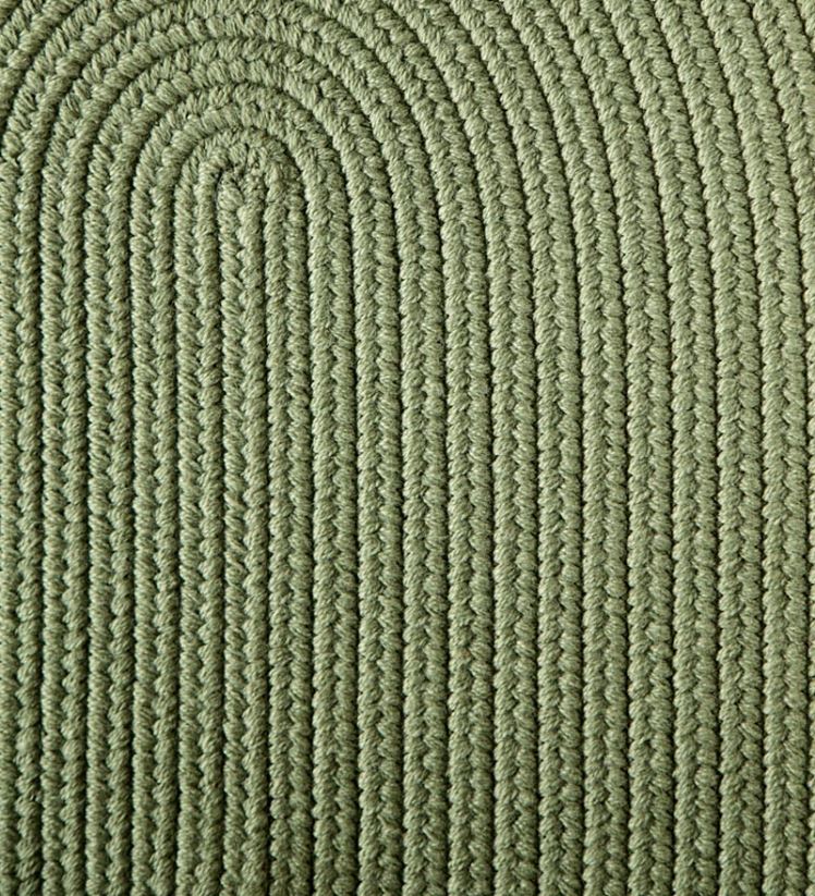 Plow & Hearth tapis et nattes tapis ovales tressés en laine bleue, fabriqués aux États-Unis 0BNZ1770