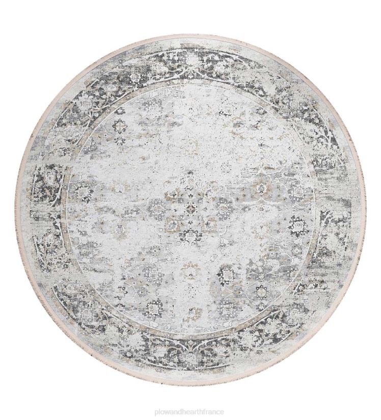 Plow & Hearth tapis et nattes tapis rond bord marietta 0BNZ1806