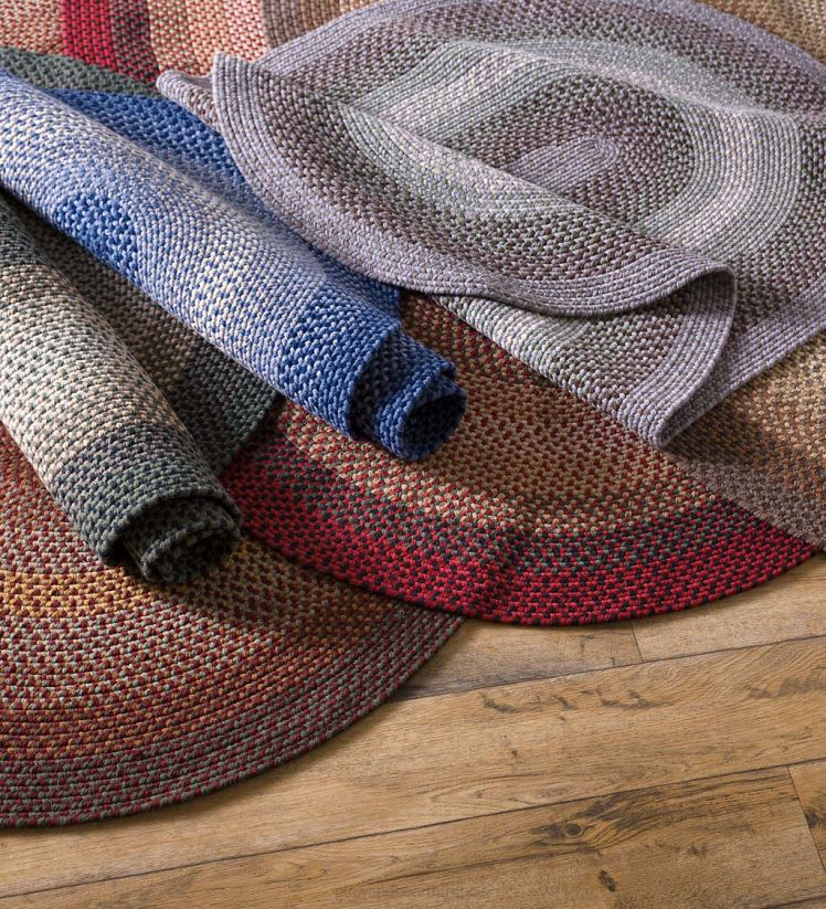 Plow & Hearth tapis et nattes tapis virginia tressé en laine fabriqué aux États-Unis 0BNZ1778